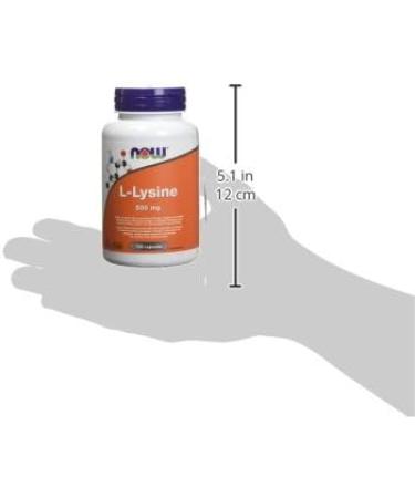 NOW Supplements L-Lysine 500mg Capsules 100 Count - Buy Online on SooperMarket.com