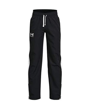 Under Armour Boys' Woven Track Pants Black (001)/White X-Large