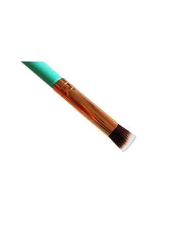 Mini Precision Flat Top Kabuki Brush - Rose Golden Synthetic Makeup Brush - Ideal for Acne & Undereye Blending - Blue - Buy Online on SooperMarket.com