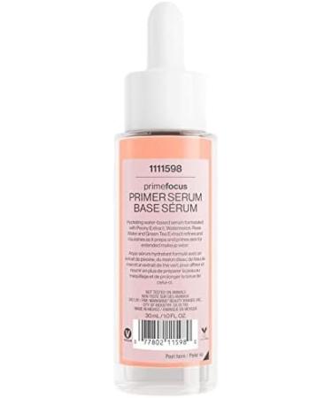 Wet n Wild Prime Focus Primer Serum - Rose Water & Camellia Leaf Extract, Hydrating & Long-lasting Formula with Silky Texture - Buy Online on SooperMarket.com