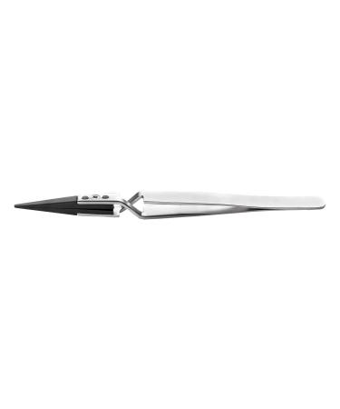 Tweezers straight/round 125 mm tweezers and replacement tips 1 piece 2AXCFR.SA