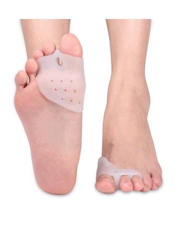 POCREATION Gel Bunion Pads and Protectors 2 Packs of Bunion Guards for Big Toe Cushion Bunion for Bunion Pain Relief Reduce Bunion Pain from Rubbing
