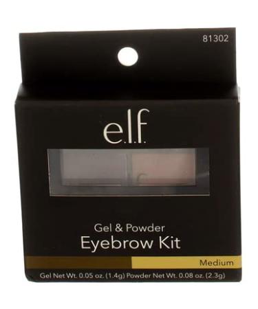 E.L.F. Eyebrow Kit - Gel & Powder, Medium - 0.05 oz Gel, 0.08 oz Powder - Buy Online on SooperMarket.com