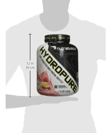 Nutrabolics Hydropure 100% Hydrolyzed Whey Protein Powder Strawberry Cream 4.5 Pound Strawberry Cream 2.01 kg (Pack of 1) - Buy Online on SooperMarket.com