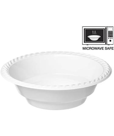 ProPack 1 50 Count Disposable Plastic 18 oz Heavy Weight Bowls - Ideal for Weddings, Parties, Office, School, Outdoor Events - White, Convenient for Take-out and Fast Food - Durable and Versatile (50 Bowls) - Buy Online on SooperMarket.com