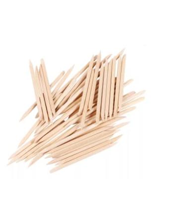 100PCS 75mm Cuticle Orange Wood Nail Sticks Pusher Set - Disposable Tool for Manicure & Pedicure - Skin Safe Remover for Home & Salon - Buy Online on SooperMarket.com