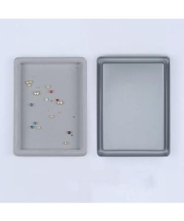 Tegg Bead Design Board 26.5x20x2cm - Gray Flocked Jewelry Organizer Tray for DIY Necklace Bracelet Making - Craft Design Board for Jewelry Makers - Buy Online on SooperMarket.com