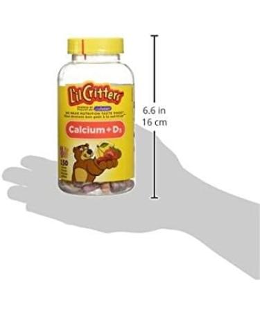 L'il Critters GummyVites Kids Complete Multivitamin Gummies 11 Essential Nutrients 5 Delicious Flavours 190 Count & Calcium + D Kids Vitamin Gummies 3 Delicious Flavors 150 Count - Buy Online on SooperMarket.com