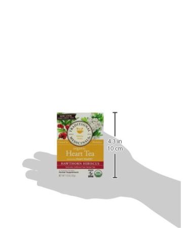 Organic Hawthorn & Hibiscus Herbal Tea | Heart Health Support | 16 Tea Bags - Buy Online on SooperMarket.com