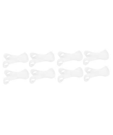 Sleeve Protectors 8 Pcs Big Splitter Men Tools Flex Tools Thumb Protector Big Spacer Protectors Hallux Valgus Separators for Convenient Separators Straps Man Soft Elasto Gel Transparentx2pcs 23.5x2.3cmx2pcs