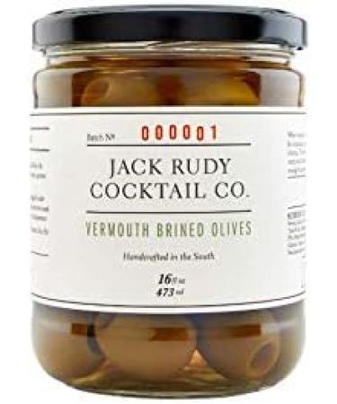 Jack Rudy Cocktail Co. - Vermouth Brined Olives Classic Cocktail Olives 473ml/16 fl oz - Buy Online on SooperMarket.com