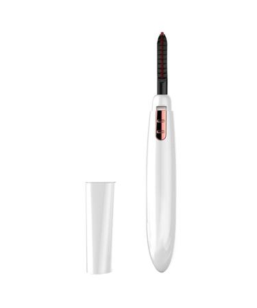 Mini Professional Heated Eyelash Curler Portable Battery-Powered Electric Makeup Tool Plastic Beauty Enhancer