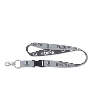 Boston Bruins Premium Lanyard Key Chain, Charcoal Edition