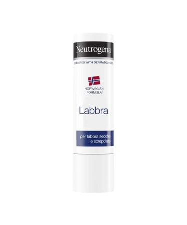 Neutrogena Norwegian Formula Lip Balm Stick Protective Lip Balm for Dry and Chapped Lips Moisturizing Cocoa Butter Enriched with Glycerin Concentrate Blister Free 4.8 g