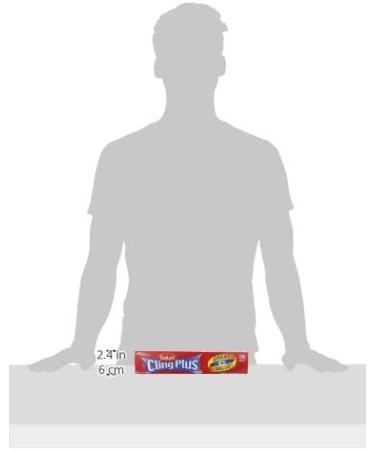 Saran Cling Plus Plastic Wrap 200 Sq Ft - 1 Count | Convenient Pack of 1 | High-Quality Food Grade Wrap - Buy Online on SooperMarket.com