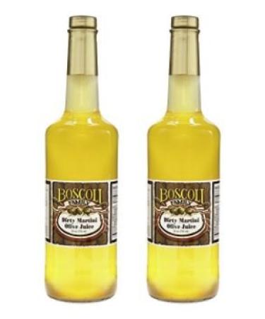 Boscoli Dirty Martini Olive Juice 25 ounce (Pack of 2)
