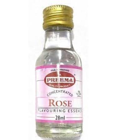 Preema | Rose Flavouring Essence 12X28ml X 12 Trays (144 Bottles) | Prefect For Baking | Halal | Premium Quality