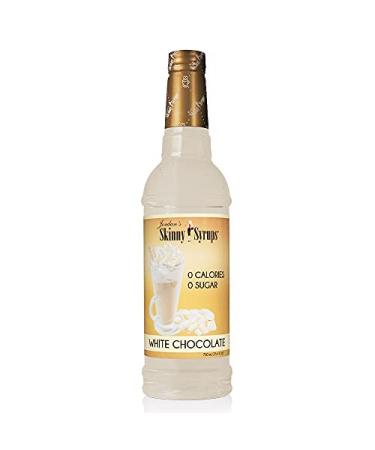 Jordan's Skinny Syrups Mixes Sugar Free White Chocolate Syrup | Zero Calories Zero Sugar Zero Carbs | For Coffee Tea Lattes | 1 Bottle (750 mL)
