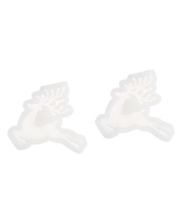 MAGICLULU Deer Cake Mold 2 Pcs Christmas Stencils Silicone Molds Elk Fondant Mold Candy Silicone Mold Cake Mold Household