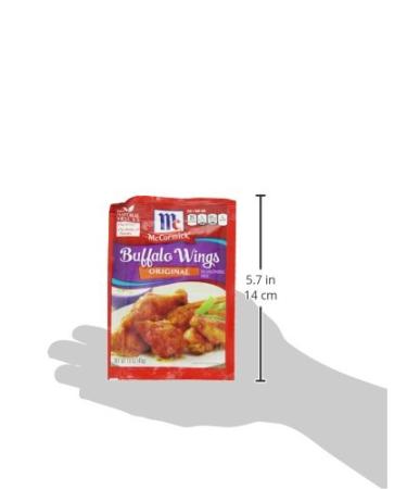 McCormick Original Buffalo Wing Seasoning Mix 1.6 oz (Pack of 12) - Spicy & Savory Flavor for the Best Buffalo Wings - Buy Online on SooperMarket.com
