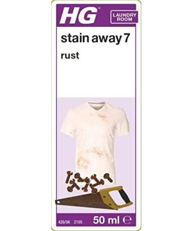 HG Stain Away 7 Rust Stain Remover | Textile Safe 50ml | Removes Stubborn Rust Stains from Clothes, Tiles, Concrete, and Natural Stone - Buy Online on SooperMarket.com