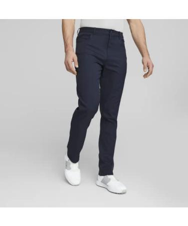 PUMA GOLF Men's Dealer 5 Pocket Pant Navy Blazer 34W x 32L