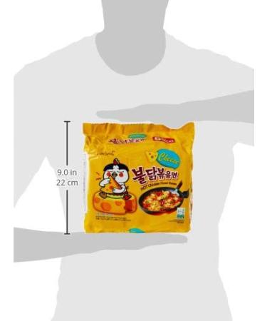 Samyang Cheese Variety Hot Chicken Ramen Noodles - Spicy Chicken & Cheese Flavor 140g | International Shipping Available - Buy Online on SooperMarket.com