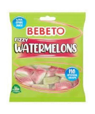 Bebeto Fizzy Watermelons Gummy 150g (Pack of 10)