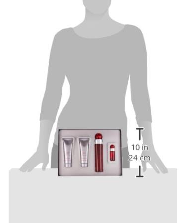 Perry Ellis 360 Red 4 Piece Gift Set (3.4oz/100ml Eau de Toilette 3oz Shower Gel 3oz After Shave Balm 0.25oz Eau de toilette Spray) - Buy Online on SooperMarket.com