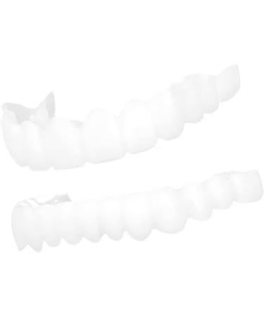 Buy Upper & Lower Jaw Temporary Whitening Denture Sets | Non-Retaining Simulation Dentures with Brackets - International Shipping Available - Buy Online on SooperMarket.com