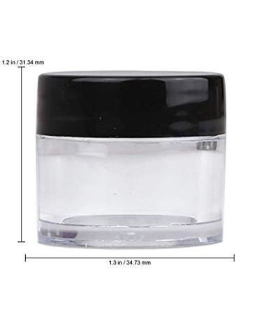 Beauticom 7g Thick Wall Clear Acrylic Jars - Leak Proof for Beauty/Cosmetics - 72 Pieces with Lids - Buy Online on SooperMarket.com