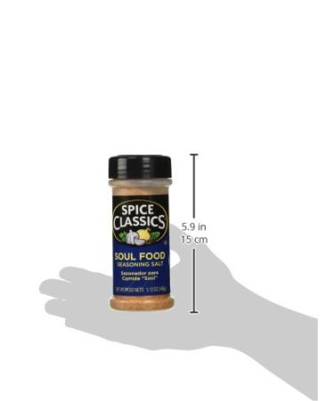 Spice Classics Soul Food Seasoning Salt 5.12 oz - Authentic Flavor in a Convenient Shaker - Buy Online on SooperMarket.com