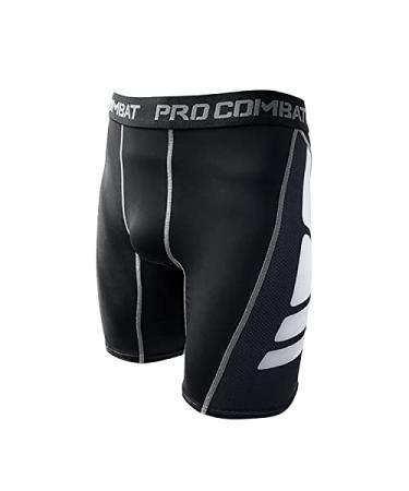 Pamyvia Men's Compression Shorts 3 Pack Compression Underwear Running Tight Shorts for Workouts, Training, Gym Black-1 Pack X-Large