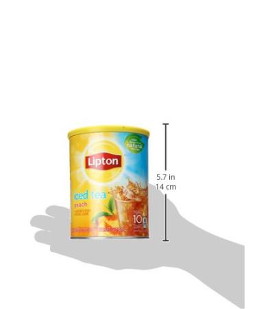 Lipton Peach Iced Tea Mix - 10 qt | Refreshing and Delicious Flavor - Buy Online on SooperMarket.com