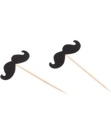 Luzhengyang 20pcs Mustache Stick Cupcake Birthday Wedding Cake Topper - Buy Online on SooperMarket.com