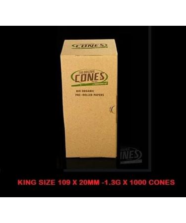 ORIGNAL CONES PREE ROLLED IN BULK BOXES ALL SIZES (BIO ORGANIC HEMP PRE - ROLLED PAPER CONES KING SIZE 20X109mm X 1000) - Buy Online on SooperMarket.com