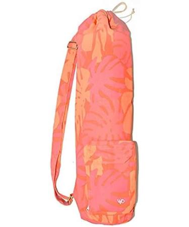 Open Road Goods Organic Yoga Mat Bag | Eco-Friendly Carrier for Extra Wide Mats | Adjustable Carry Strap, Pockets | GOTS Certified 100% Cotton Canvas | Men & Women | Pink Floral - Buy Online on SooperMarket.com