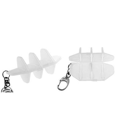 LSTYLE Dart Flight Accessory L-Case - Milky White | Holds One Set of Extra Dart Flights - Buy Online on SooperMarket.com