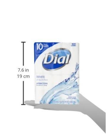 Dial Antibacterial Bar Soap White 3.2 oz - Pack of 36 Bars - Buy Online on SooperMarket.com
