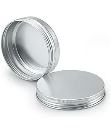 Buy 24-Piece 100ml Silver Aluminum Screw Cap Cans | Empty Cream & Candle Boxes | International Shipping - Buy Online on SooperMarket.com