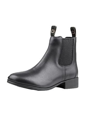 Dublin Childrens/Kids Leather Foundation Jodhpur Boots (13 M US Little Kid) (Black)