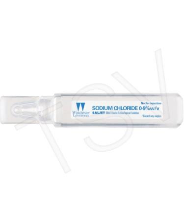 SALJET Topical Sterile Saline-Single Dose- Box 0f 40 Units of Sterile Sodium Chloride 30Ml (0.9%) - Buy Online on SooperMarket.com