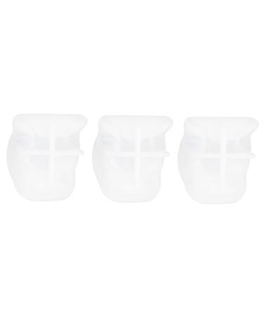 STOBOK 3pcs Silicone Casting Mold Resin DIY Silicone Mold Snowflake Silicone Epoxy Mold Tool Modeling White
