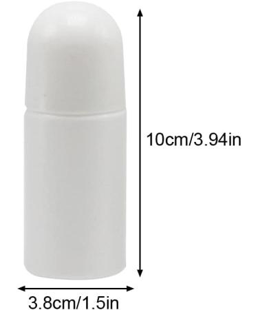 DASNTERED Roll On Bottle Portable 4pcs 50ml Empty Refillable Lip Balms Essential Oil Roll On Bottle Leak-Proof DIY Deodorant Containers For Sunscreen Moisturizer etc - Buy Online on SooperMarket.com