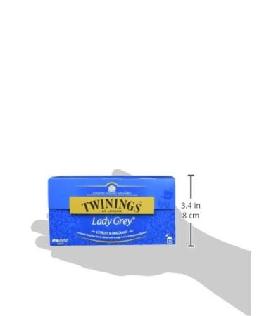 Buy Twinings Lady Gray Tea 50g - Premium Chinese Tea with Citrus & Bergamot | 2 Pack (50g x2) - 25 Tea Bags - Buy Online on SooperMarket.com