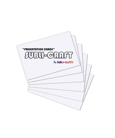 Subli-Craft Presentation Cards Cardboard Sublimation Pack x 100 Units by Subli-Cloth