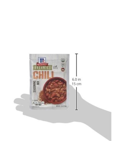 McCormick Organic Gluten Free Chili Seasoning 1.25oz (Pack of 6) - Buy Now! - Buy Online on SooperMarket.com