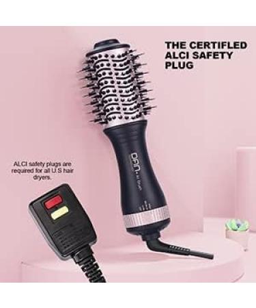 Small Hair Dryer Brush - One Step Volumizing Blow Dry Brush for Short Hair - Rose Black - Buy Online on SooperMarket.com