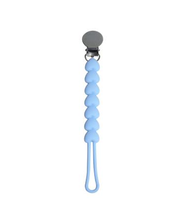 JIANIAO Silicone Pacifier Clip  100% Silicone Pacifier Strap with Clip Keeps Pacifiers  Teethers & Small Toys in Place  Features One-Piece Beaded Design & Silicone Cord
