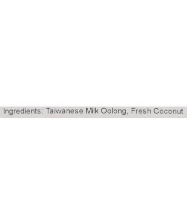 Tealyra - Coconut Milky Oolong - Mix of Fresh Coconut and Taiwanese Milk Ooolong - Loose Leaf Tea - Blend - All Natural Ingredients - 100g (3.5-ounce) 4 Ounce (Pack of 1) - Buy Online on SooperMarket.com